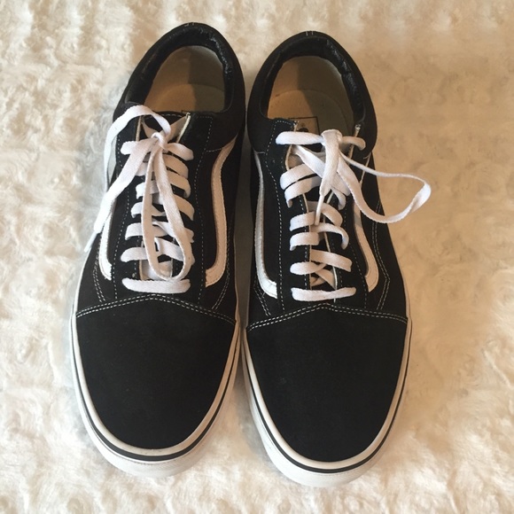 Vans Other - Men’s Vans Black and White Faux Suede. Size 13